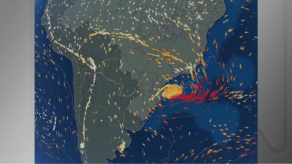 Ciclone extratropical traz ventos de até 100 km/h no Sul e Sudeste
