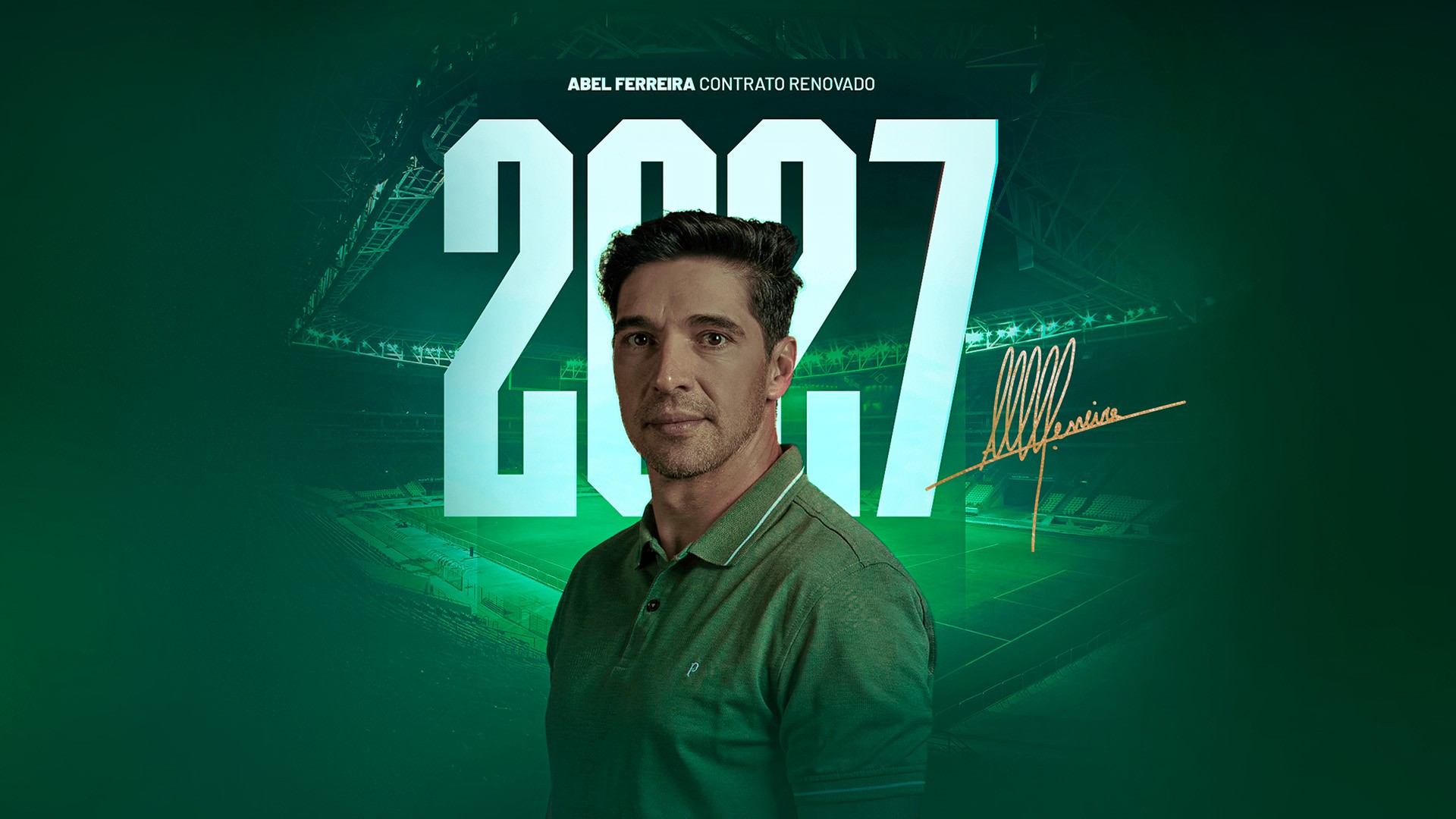 Palmeiras renova com Abel Ferreira até dezembro de 2027