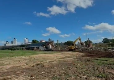 Nogueirão inicia demolição para construção da nova Arena em Mossoró