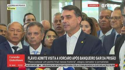 Flávio Bolsonaro admite visita a Vorcaro e gera desconfiança no PL