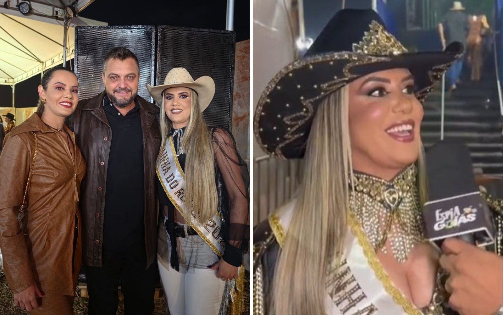 Conheça a rotina do trisal formado por rainha de rodeio, irmã gêmea e agricultor em Goiás