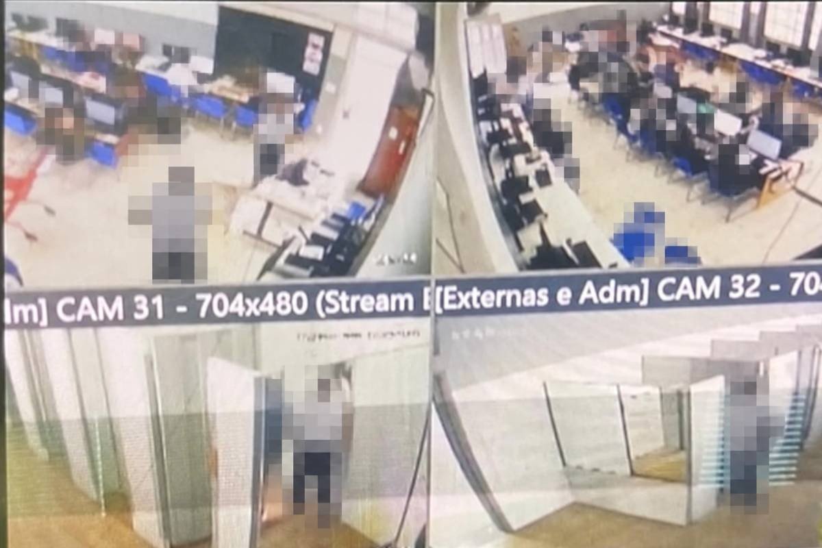 Alunos protestam após encontrarem câmera em banheiro de colégio militar no Paraná