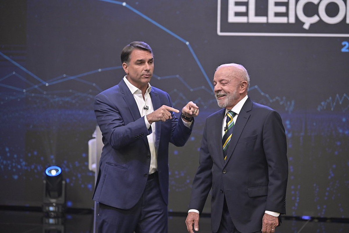 Debate entre Lula e Flávio Bolsonaro terá transmissão ao vivo na Globo às 21h20
